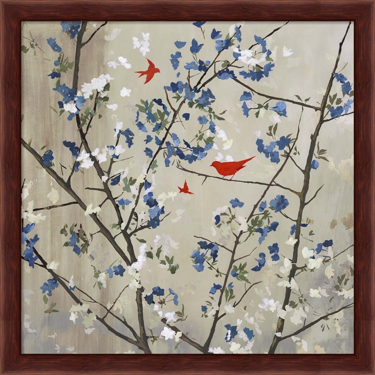 Blue Glory by Posters International Studio 13" x 13" Framed Wall Art